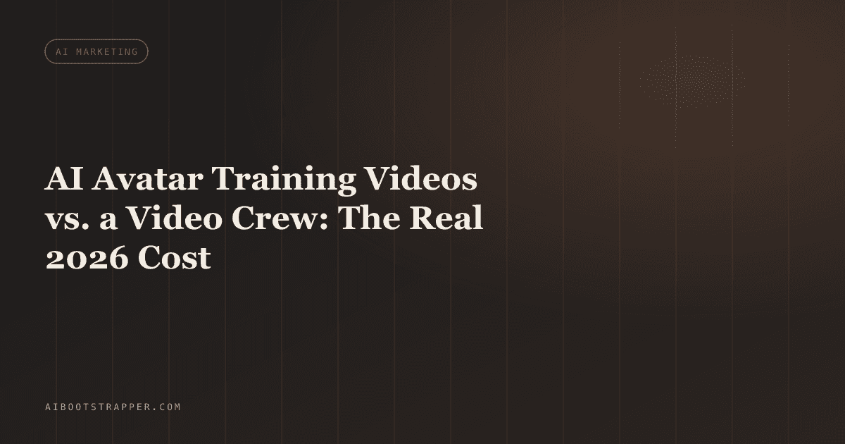 AI Avatar Training Videos vs. a Video Crew: The Real 2026 Cost