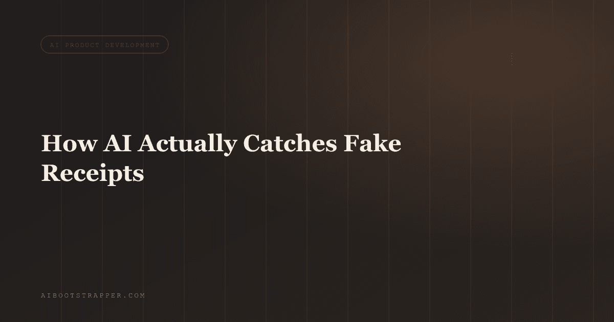 How AI Actually Catches Fake Receipts: Inside the OCR-Plus-LLM Architecture Fighting the New Expense Fraud Arms Race
