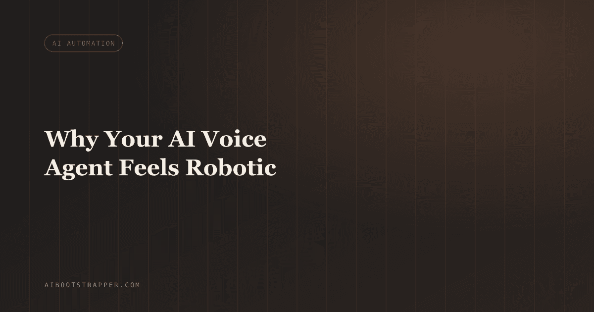 Why Your AI Voice Agent Feels Robotic: The Real Latency Budget Behind STT, LLM and TTS