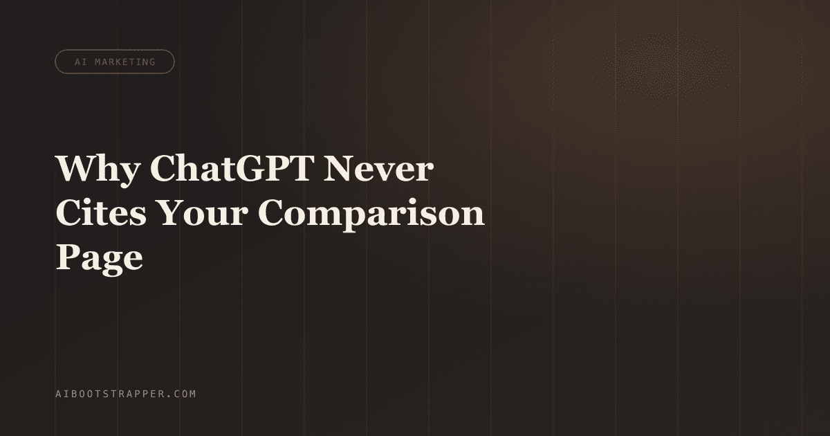 Why Your 'Best Alternative to X' Page Never Gets Cited by ChatGPT or Perplexity