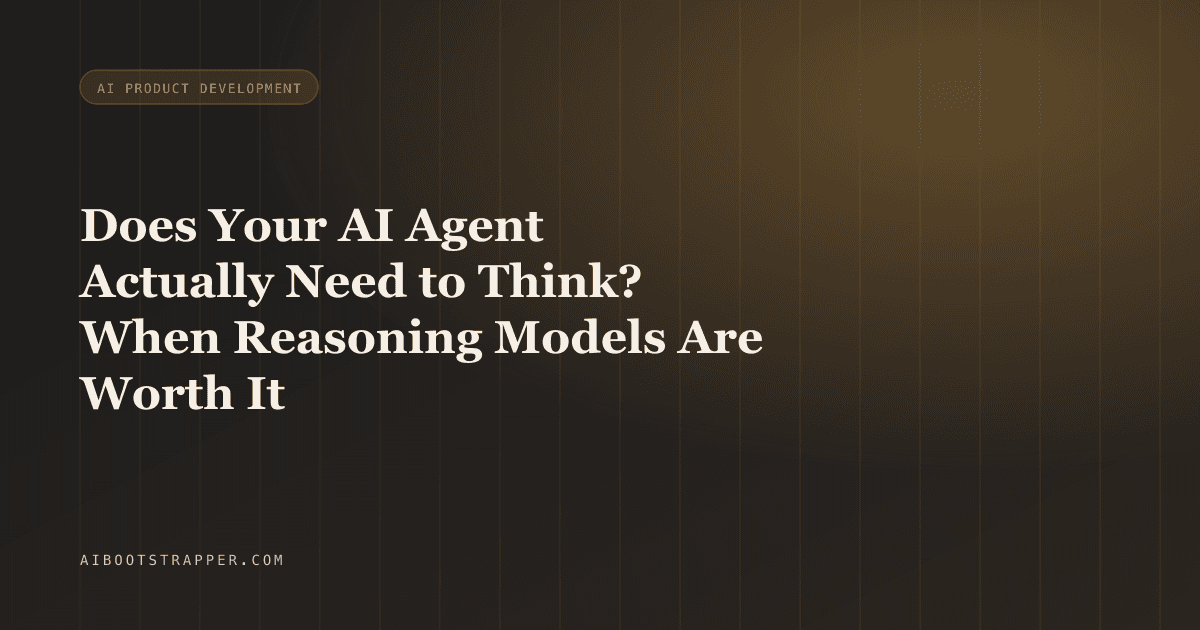 Does Your AI Agent Actually Need to Think? When Reasoning Models Are Worth the Extra Latency