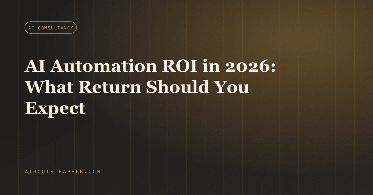 AI Automation ROI in 2026: What Return Should You Actually Expect Before You Invest
